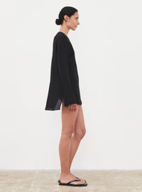 Sheer Blouse - Black