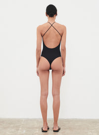 V-Neck Bodysuit - Black