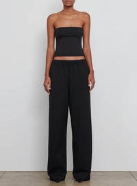 Semi Matte Track Pant - Black