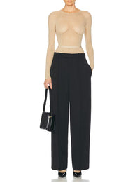 Semi Matte Track Pant - Black