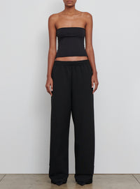 Semi Matte Track Pant - Black