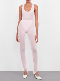 Sheer Stirrup Legging - Blush