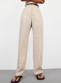 Light Mid Rise Trouser - Sand