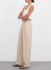 Light Mid Rise Trouser - Sand