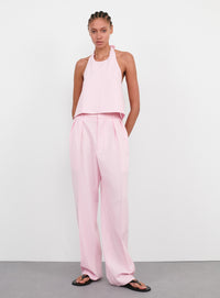 Tapered Low Rise Trouser - Blush