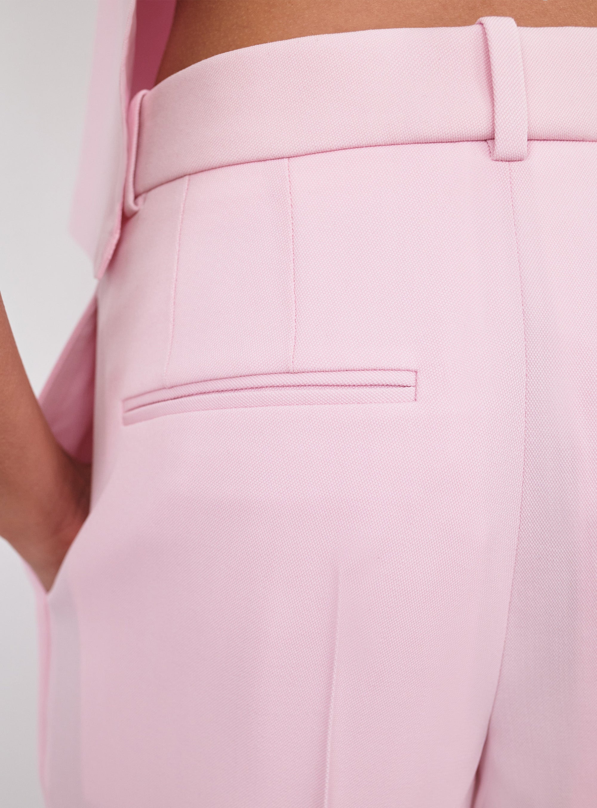 Tapered Low Rise Trouser - Blush