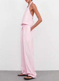 Tapered Low Rise Trouser - Blush