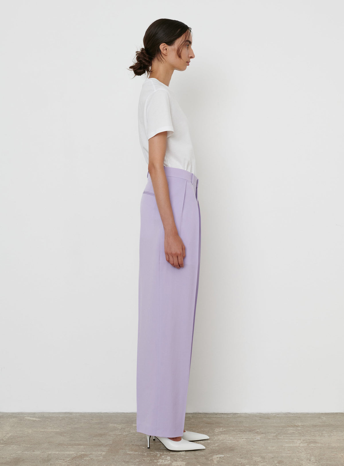 Tapered Low Rise Trouser - Lilac