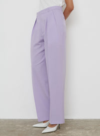 Tapered Low Rise Trouser - Lilac