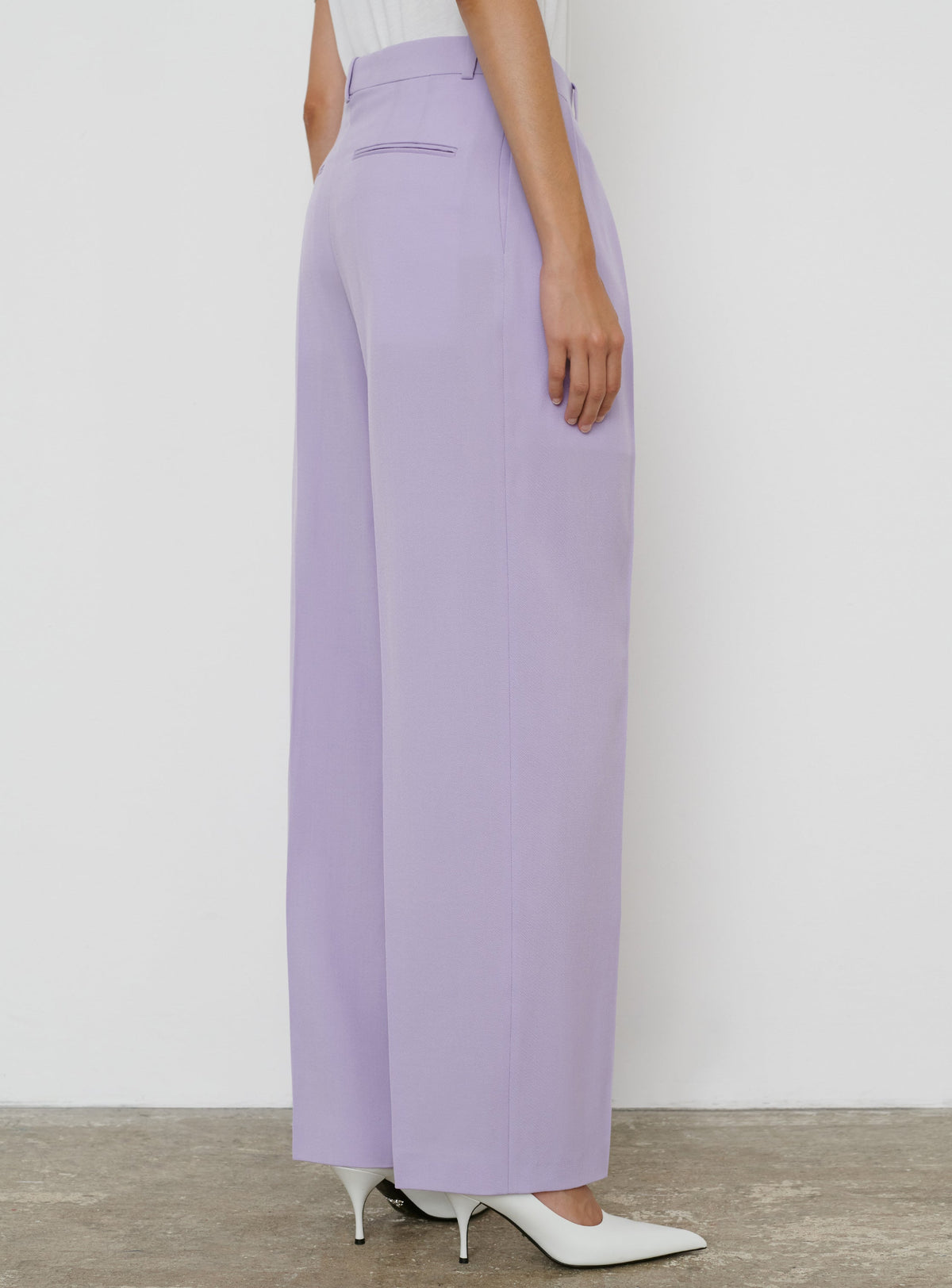 Tapered Low Rise Trouser - Lilac