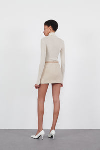New Contour Mini Skirt - Sand
