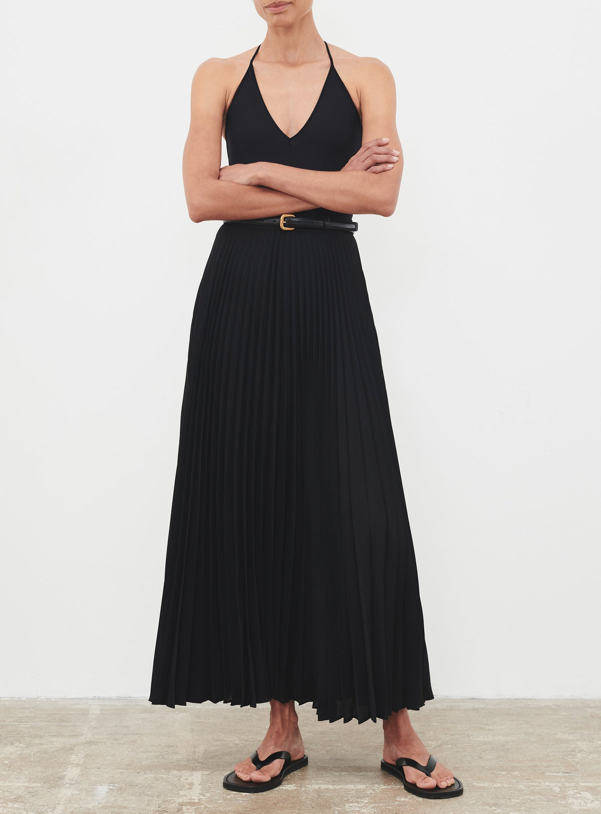 Pleated Skirt - Black