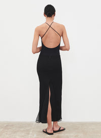 Layered Column Skirt - Black