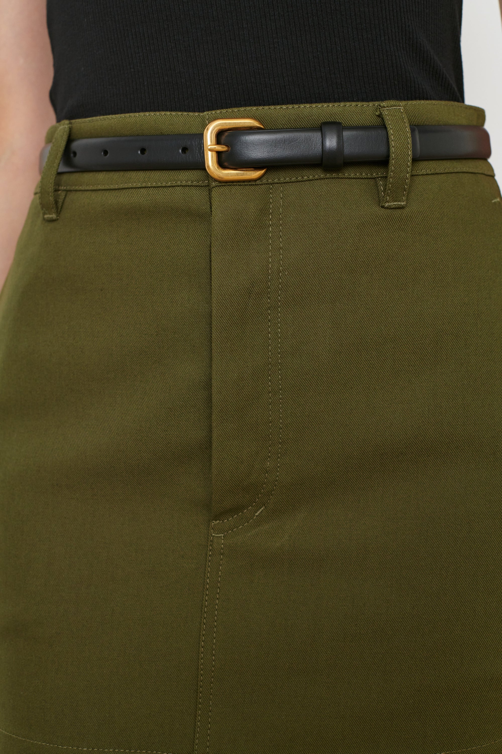 Drill Mini Skirt - Military