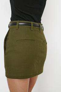 Drill Mini Skirt - Military