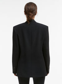 Double Breasted Blazer - Black