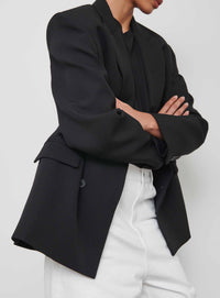 Double Breasted Blazer - Black