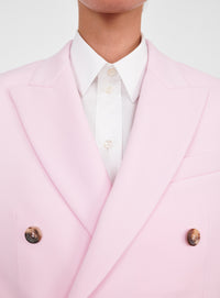 Double Breasted Blazer - Blush