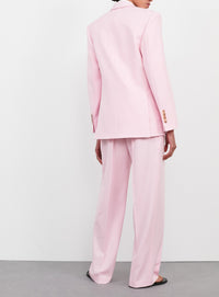 Double Breasted Blazer - Blush