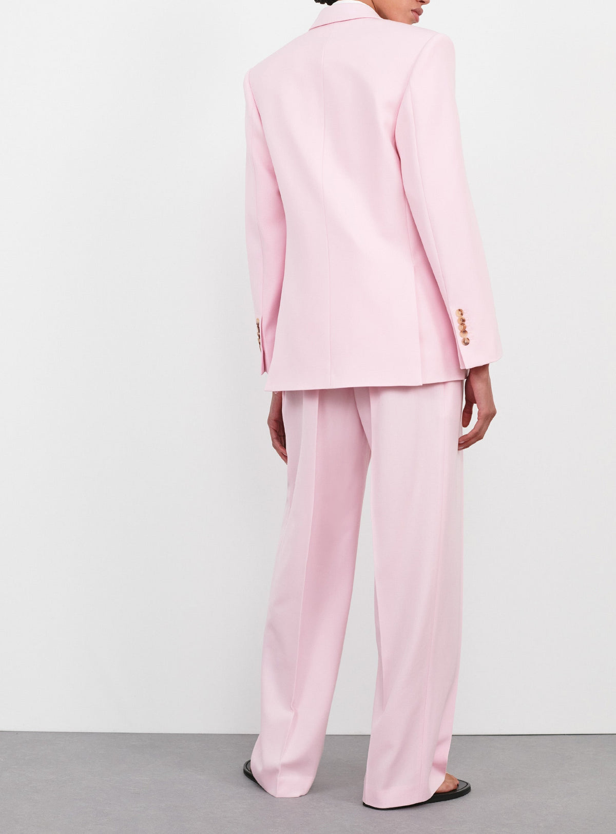 Double Breasted Blazer - Blush