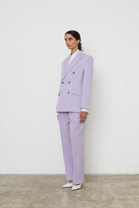 Double Breasted Blazer - Lilac