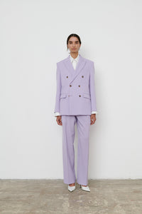 Double Breasted Blazer - Lilac