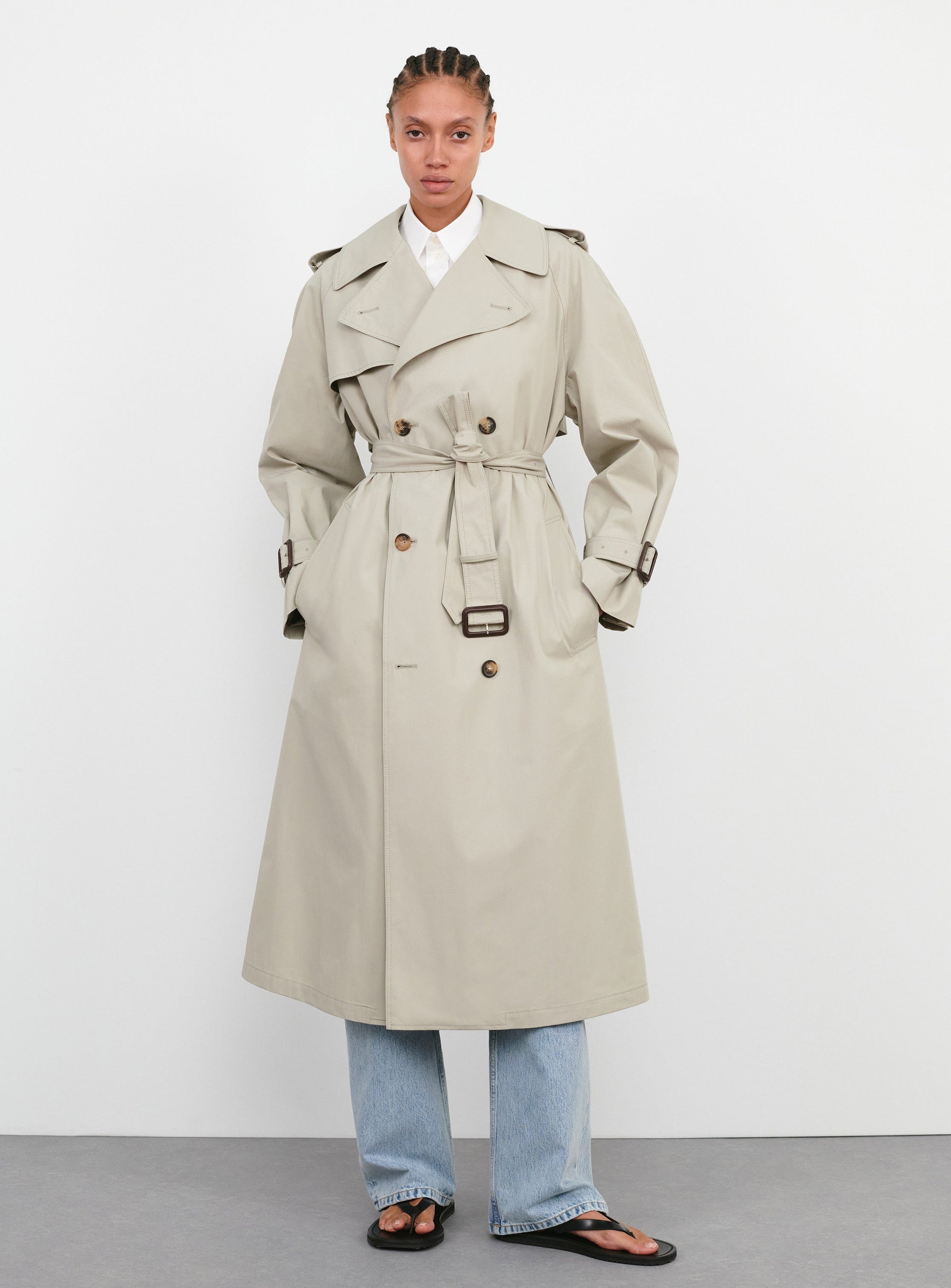 Classic Trench Coat - Cement