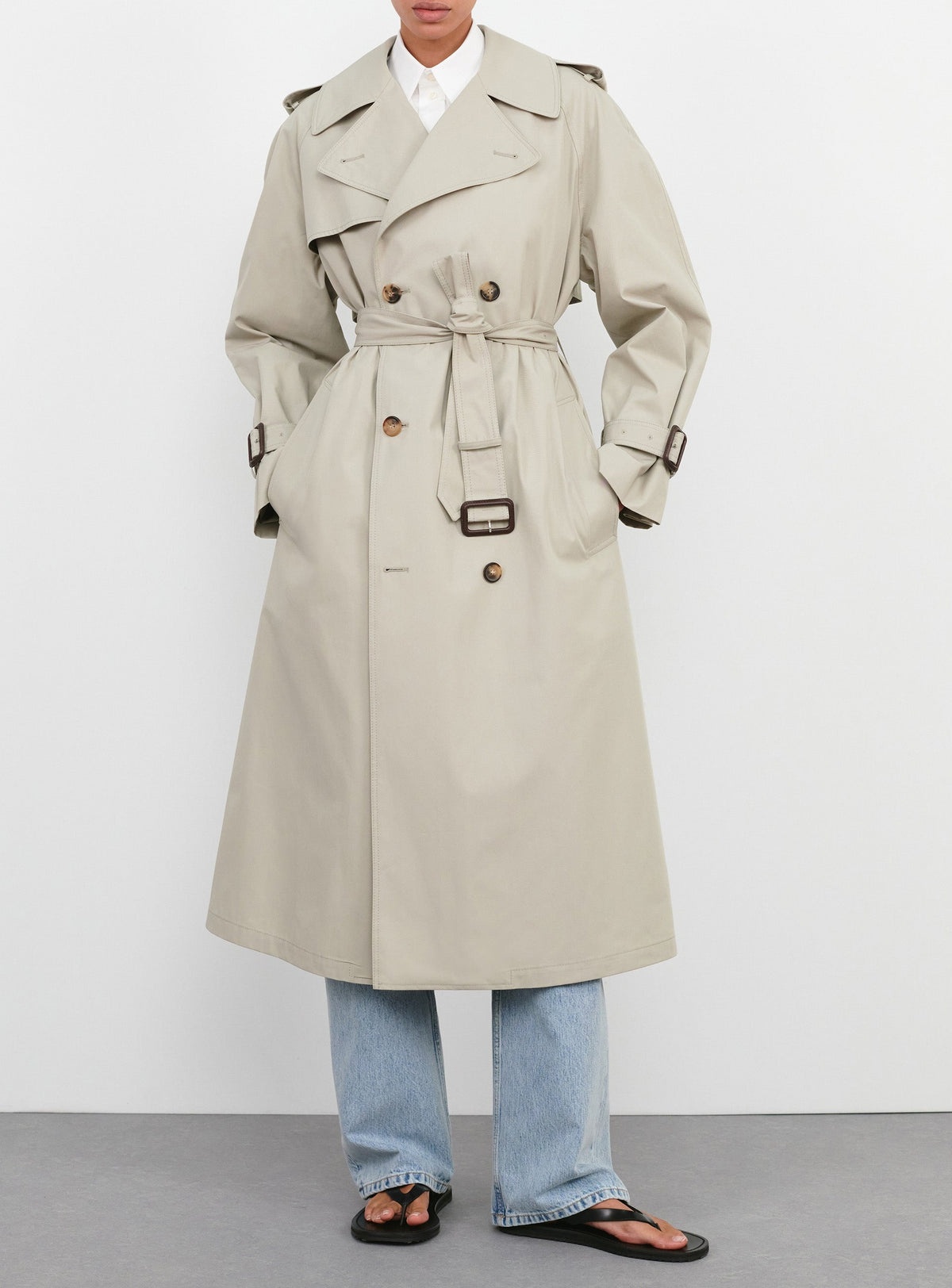 Classic Trench Coat - Cement