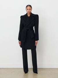 RHW Coat Midi - Black