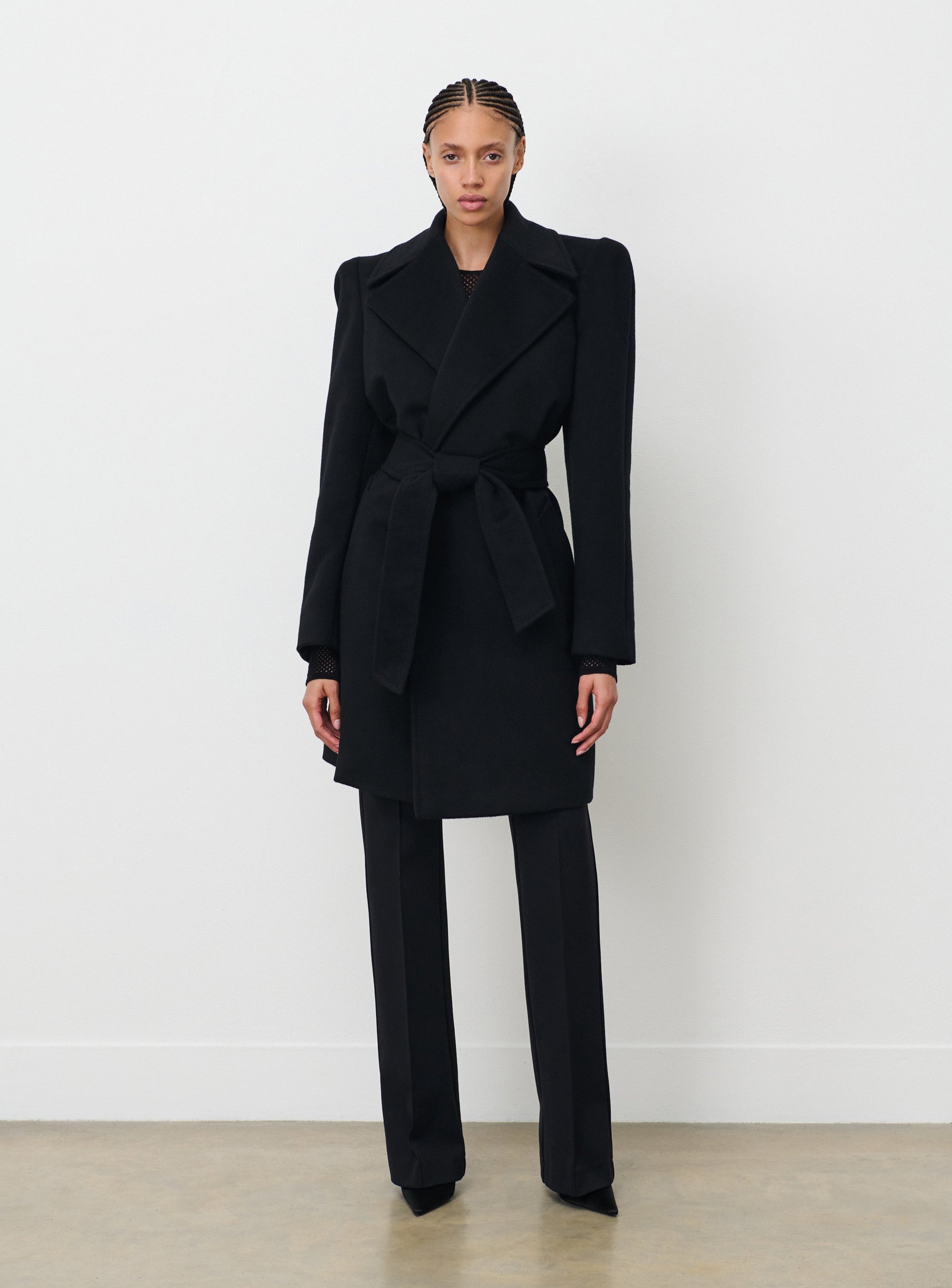 RHW Coat Midi - Black