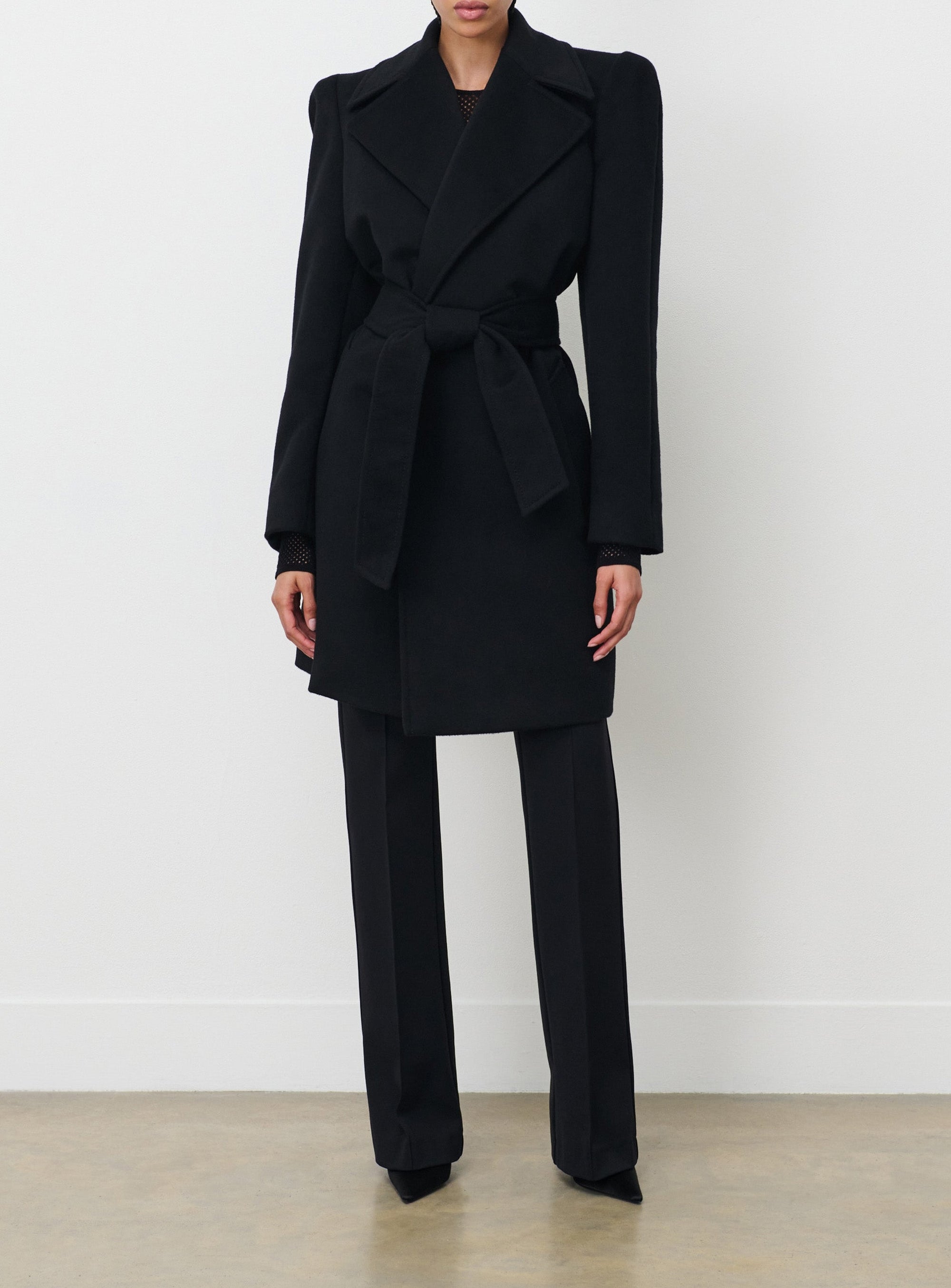 RHW Coat Midi - Black