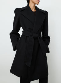 RHW Coat Midi - Black