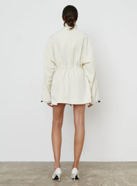 RHW Crop Anorak - Ivory