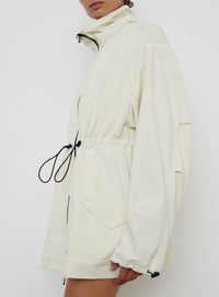RHW Crop Anorak - Ivory