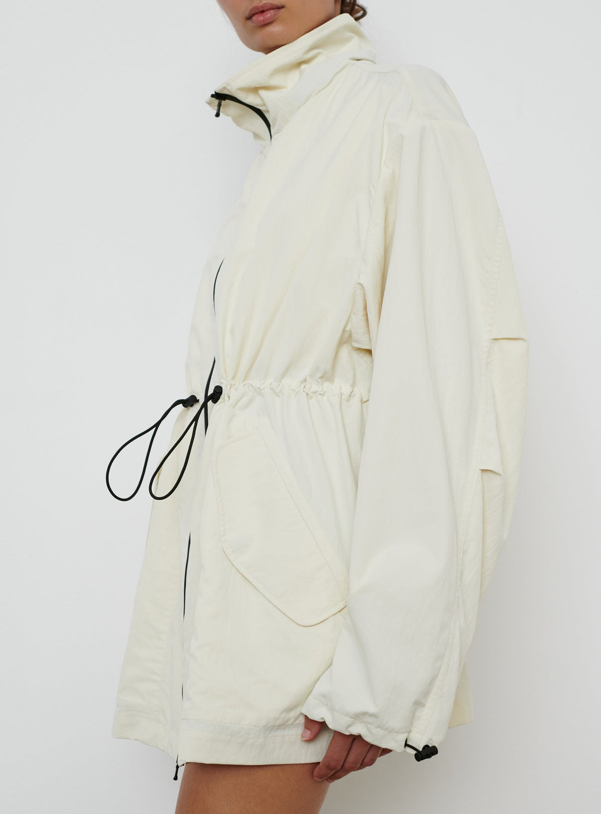 RHW Crop Anorak - Ivory