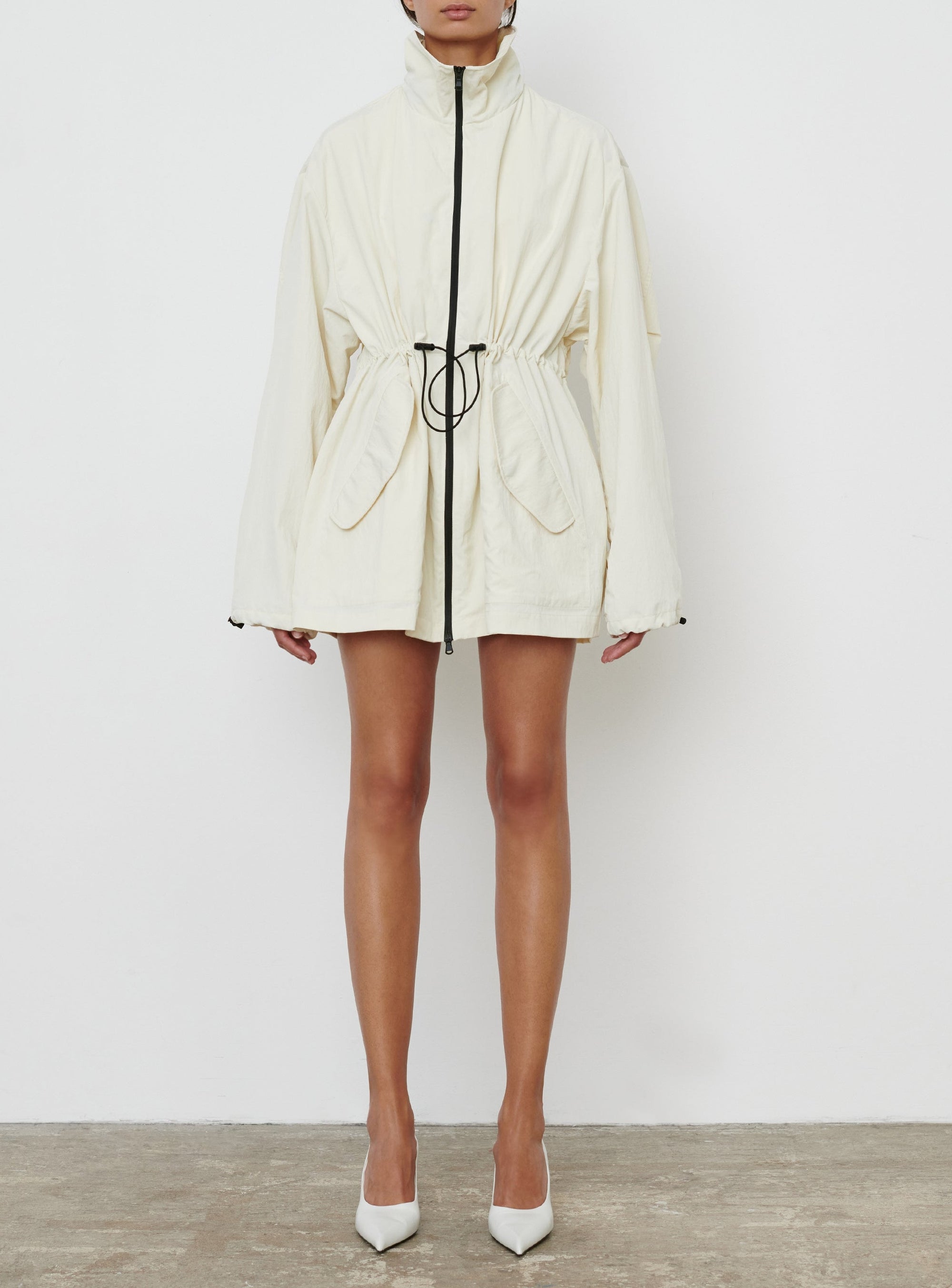 RHW Crop Anorak - Ivory