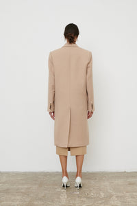 Classic Double Breasted Coat - Khaki