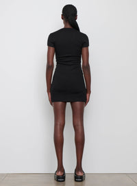 Cap Sleeve Dress Mini - Black
