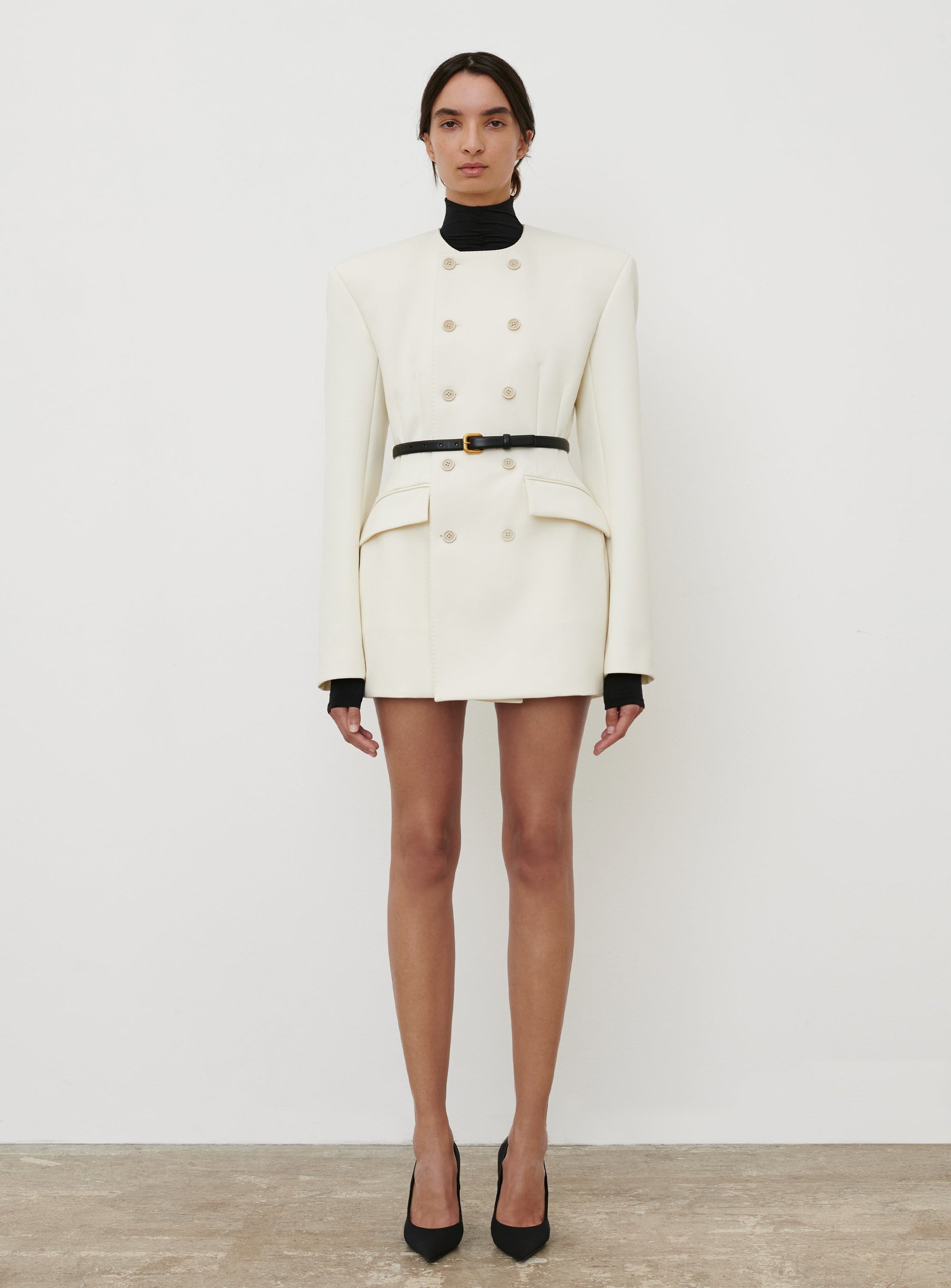 RHW Blazer Dress - Ivory