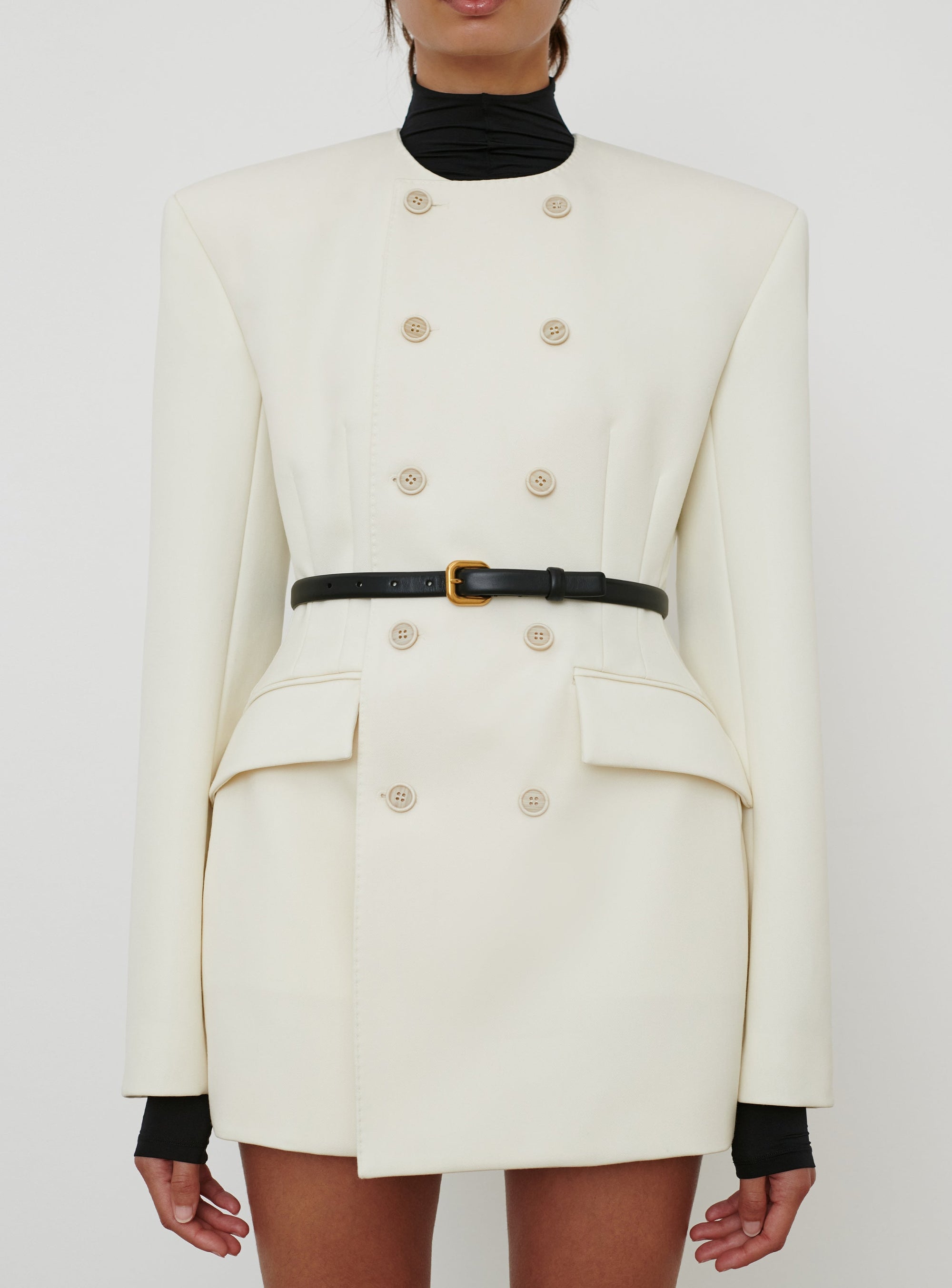 RHW Blazer Dress - Ivory