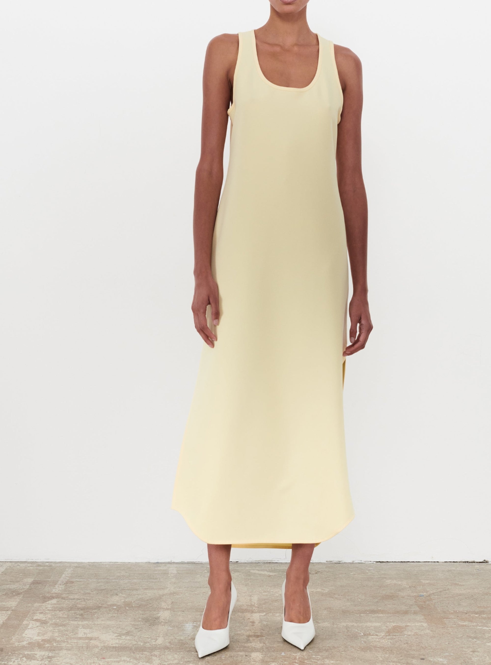 Matte Tank Dress - Lemon
