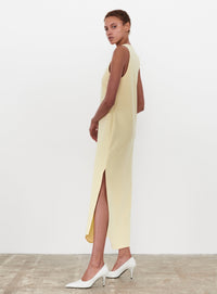 Matte Tank Dress - Lemon