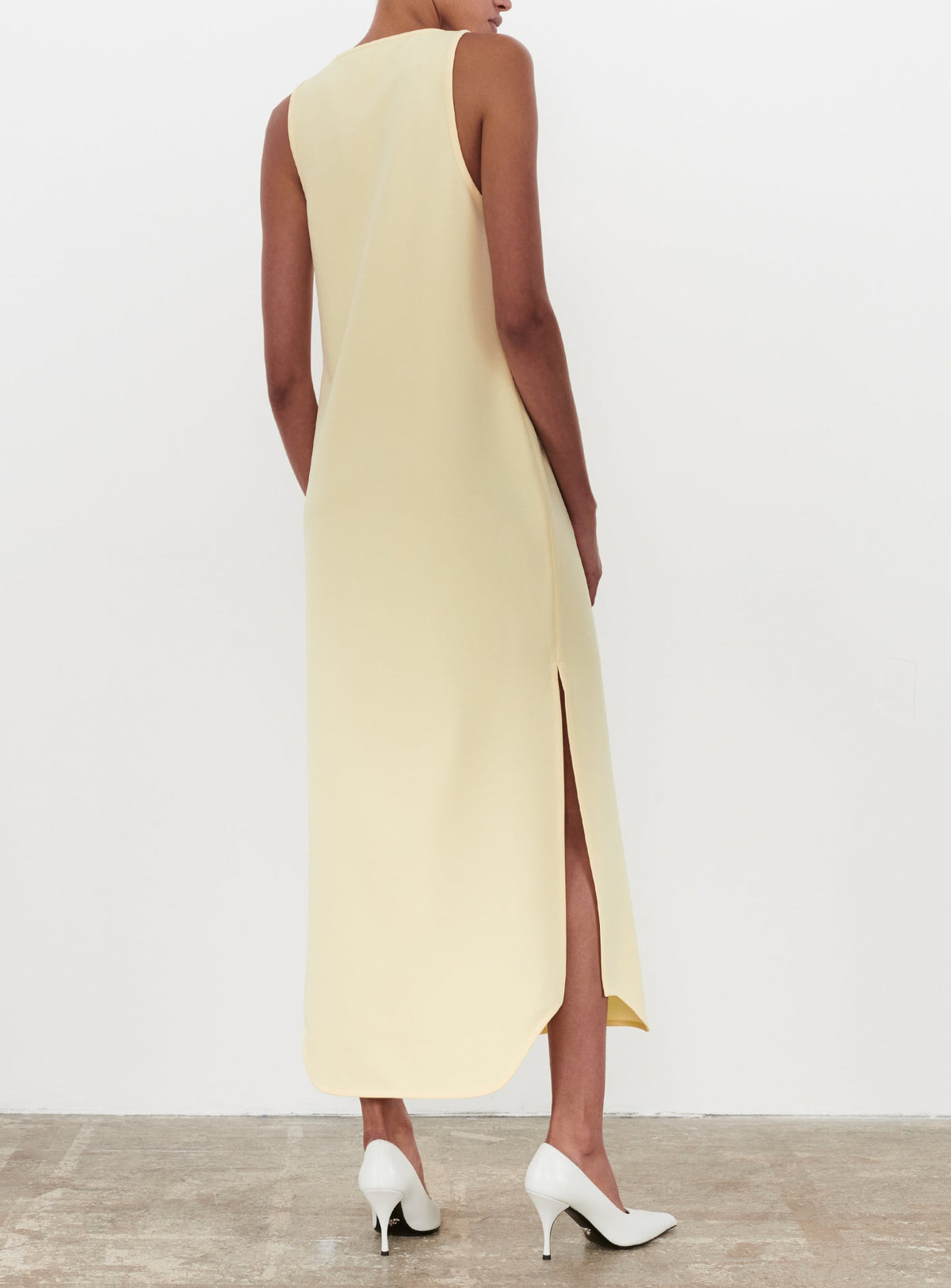 Matte Tank Dress - Lemon
