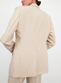 Light Longline Blazer - Sand