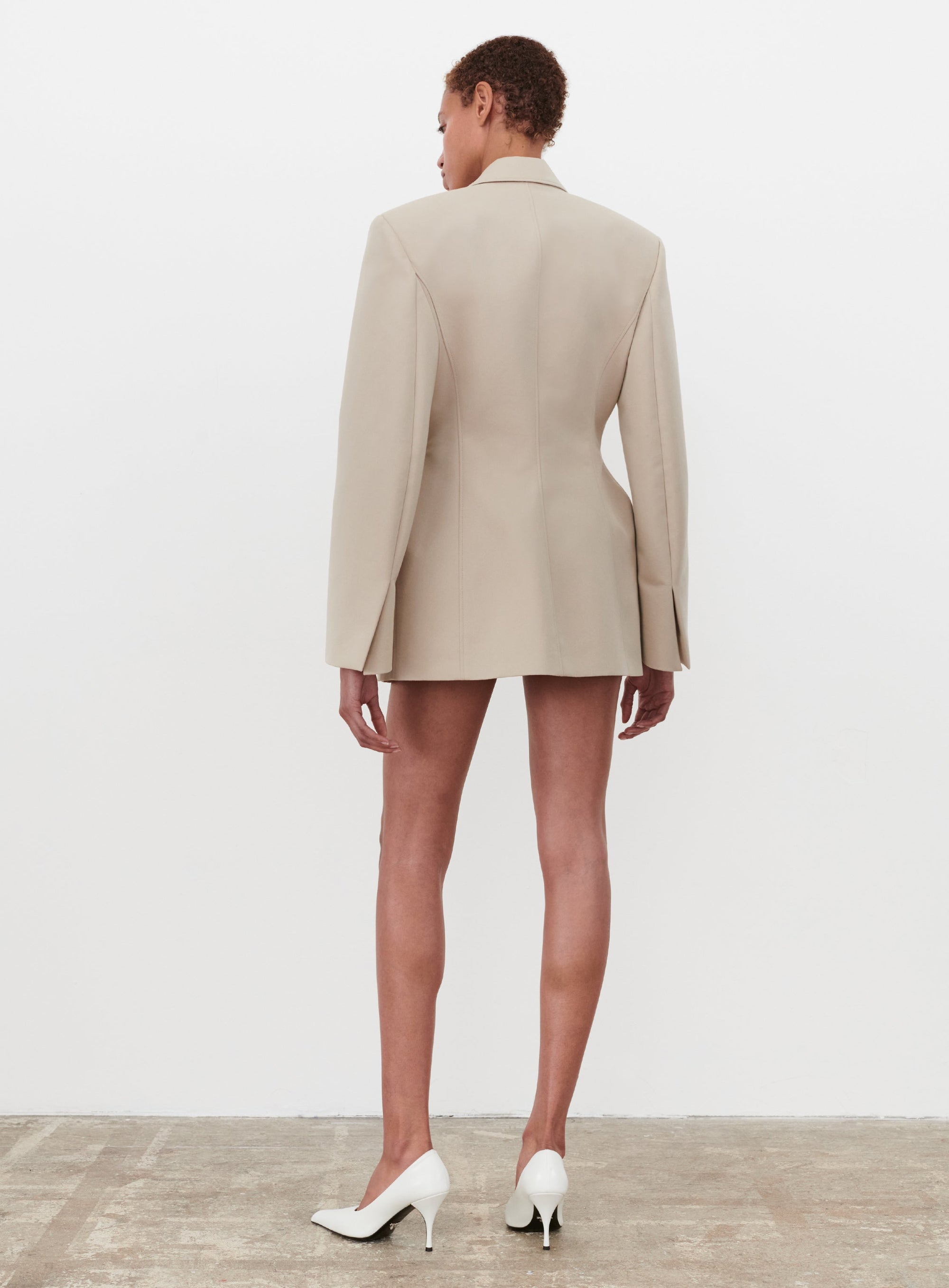 Drill Contour Blazer - Stone