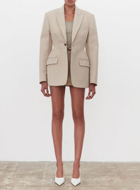 Drill Contour Blazer - Stone