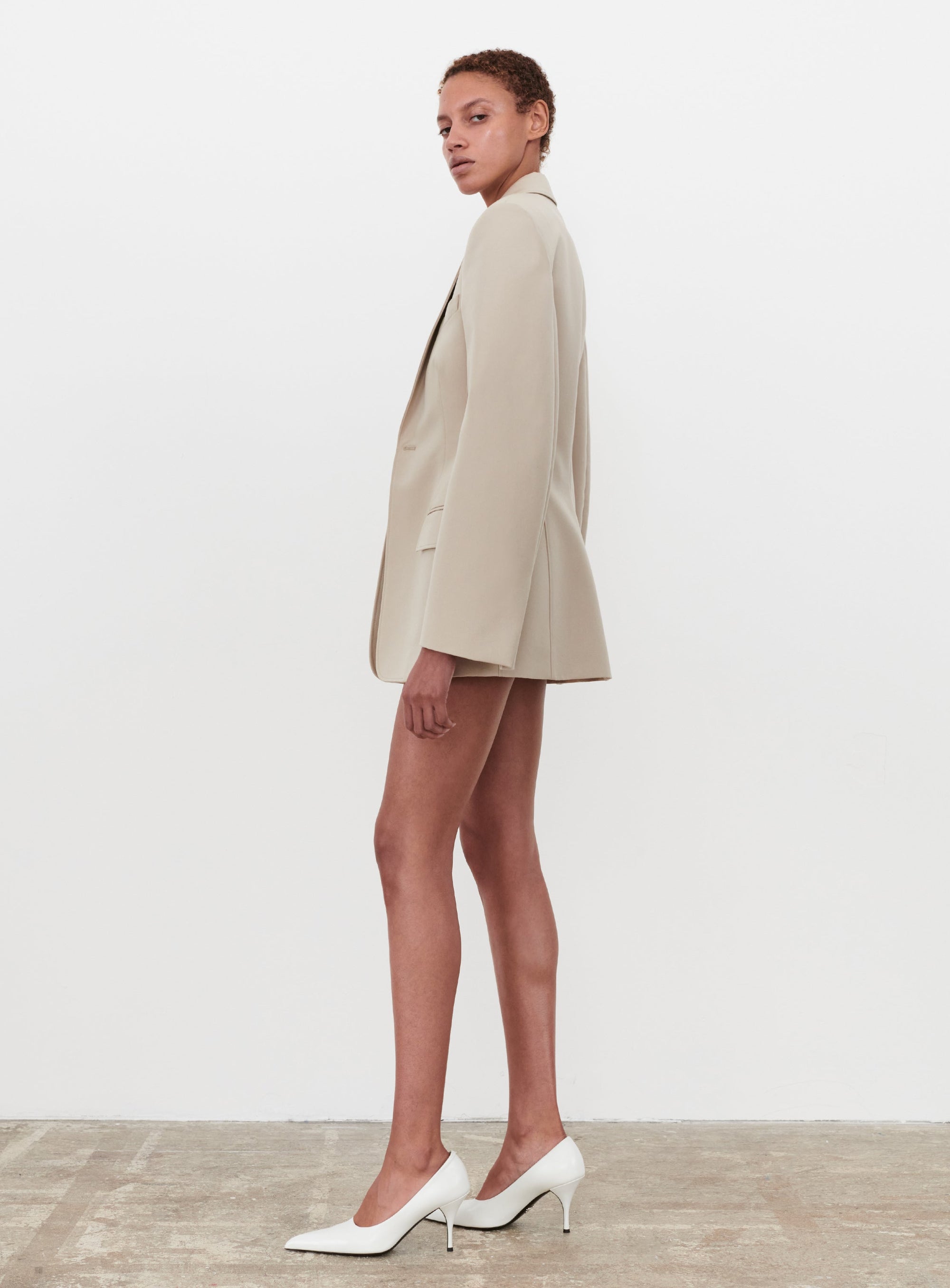 Drill Contour Blazer - Stone