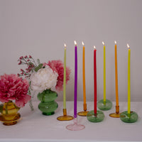 Rose & Rose Fluo Bougeoirs - Rose & Rose Fluo