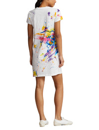 T-shirt dress with paint splatter - Paint Splatter