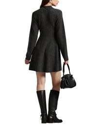 Robe-pull à col roulé en cachemire - Stadium Grey Heather